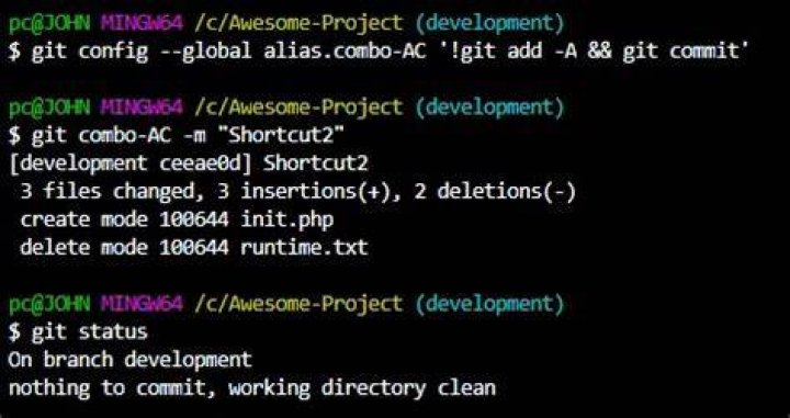 Git add and commit in one command
