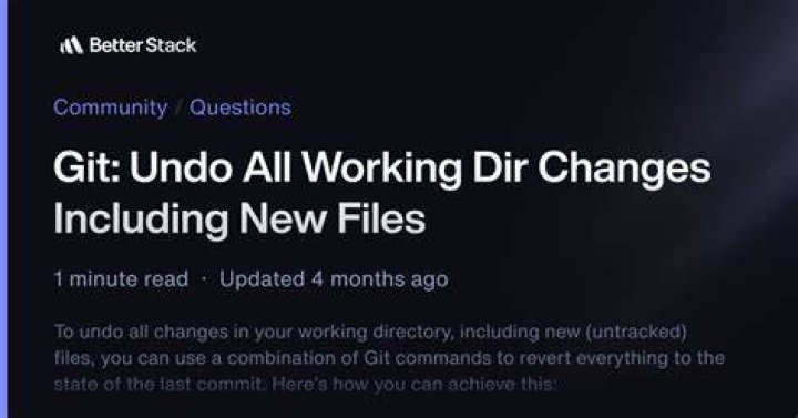 git: undo all working dir changes including new files