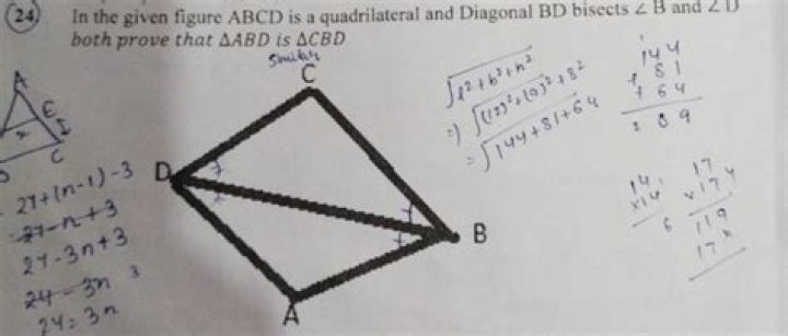 Giving two equal line segments AC and BD so that they bisect each other at E. Prove that quadrilateral ABCD is a Rectangle.