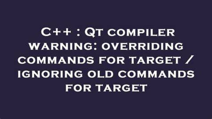 GNU Make: warning: ignoring old commands for target `xxx'