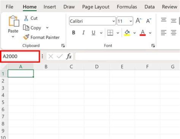 Go to specific row number in excel