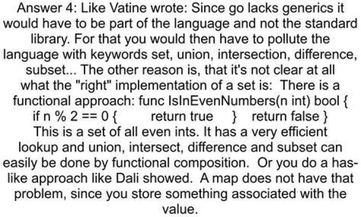 golang why don't we have a set datastructure [closed]