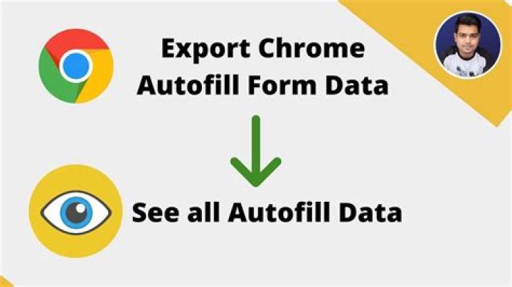 Google Chrome autofill data