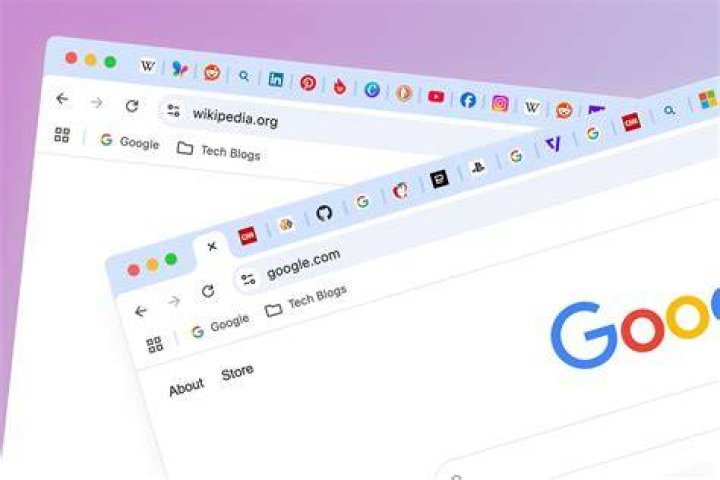 Google Chrome with minimal layout without address bar, and without tabs