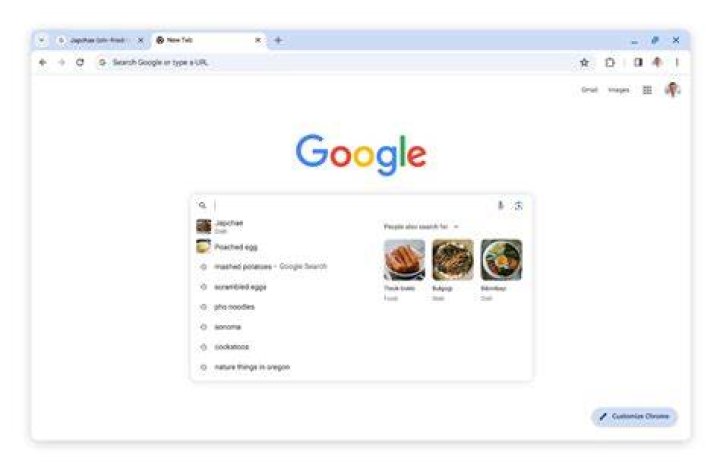 google.com search suggestions not showing in chrome