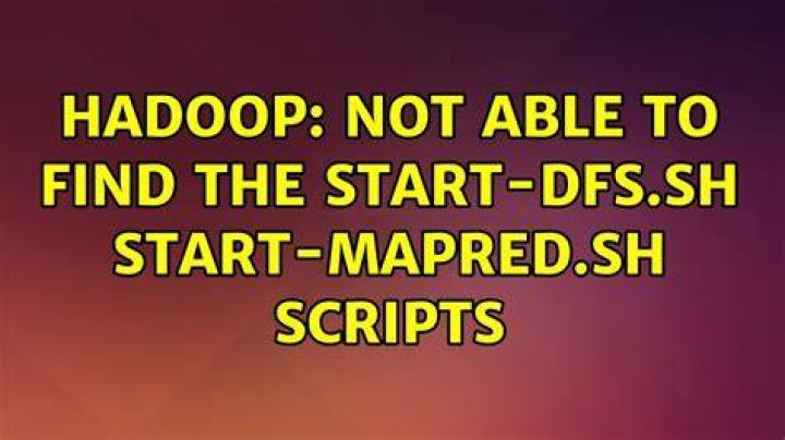 Hadoop: Not able to find the start-dfs.sh start-mapred.sh scripts