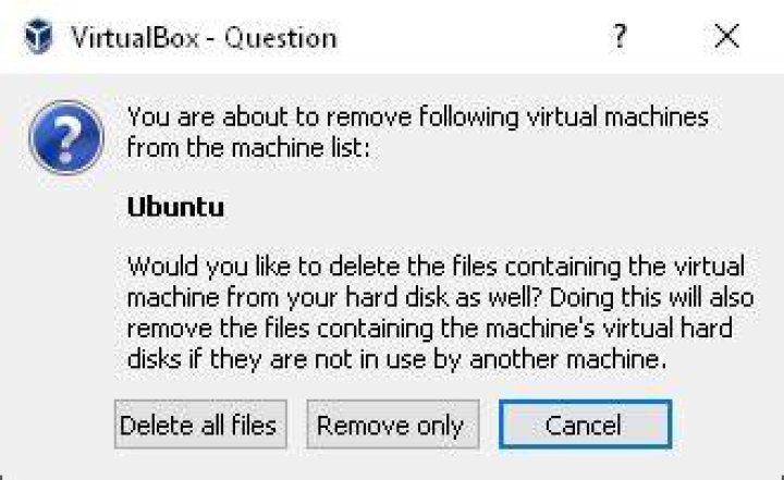 Hard Drive space incorrect after deleting Virtual Box virtual machine