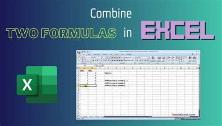 Having 2 formulas in one cell in excel
