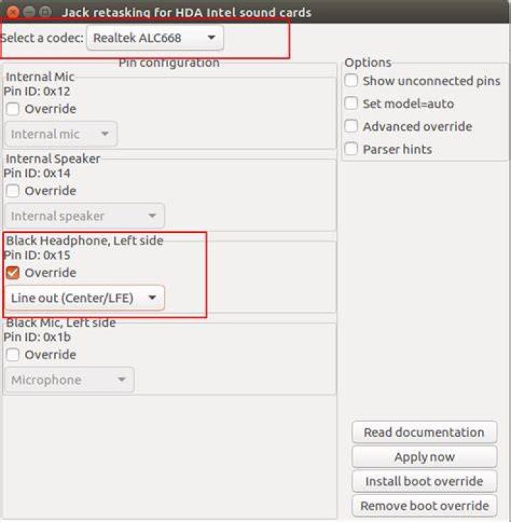 HDA Jack Retask