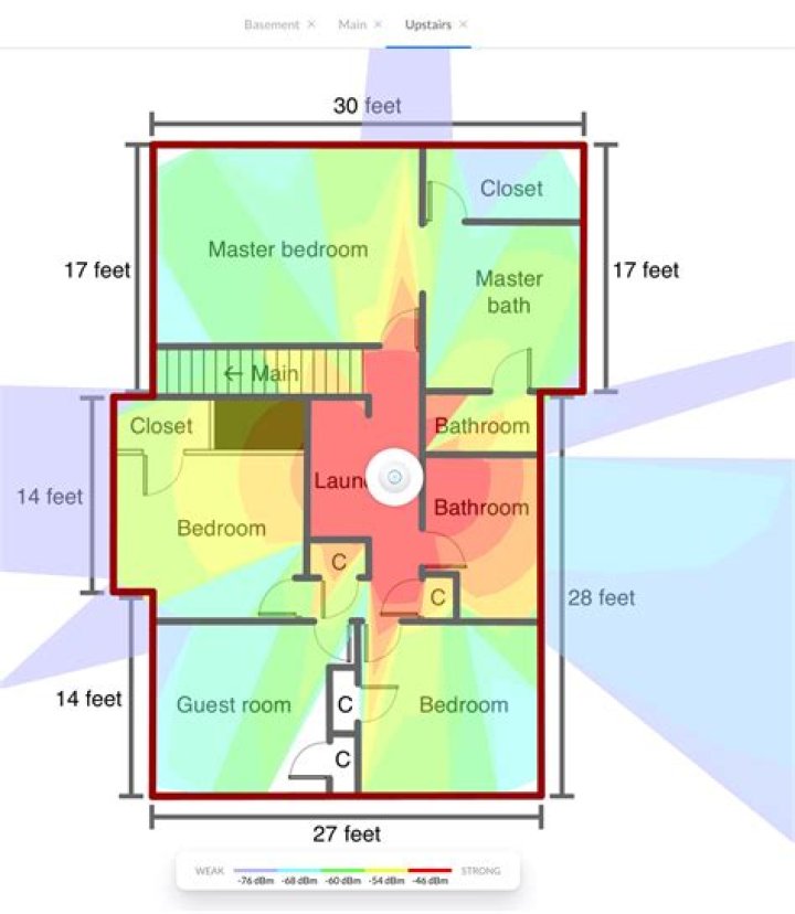 Home network access point placement options using floorplan