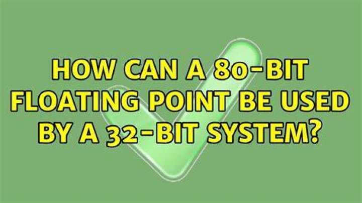 How can a 80-bit floating point be used by a 32-bit system? [duplicate]