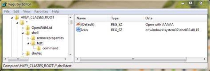 How can I add an icon to my custom context menu item in Windows 7?