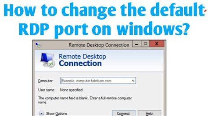 How can I change the default port of Remote Desktop (VNC)?