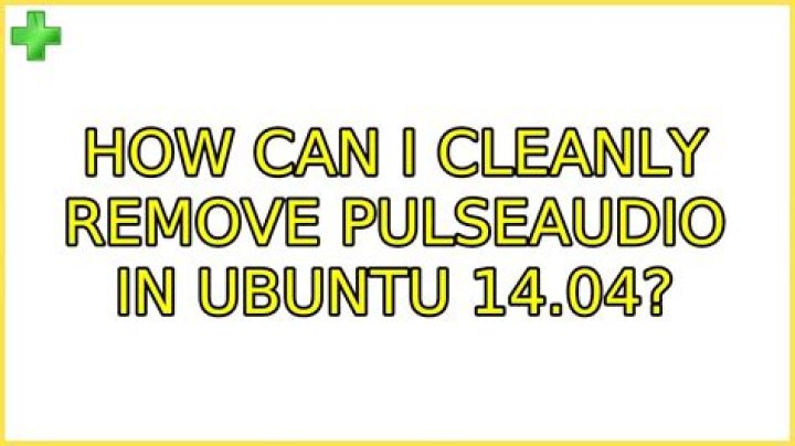 How can I cleanly remove PulseAudio in Ubuntu 14.04?