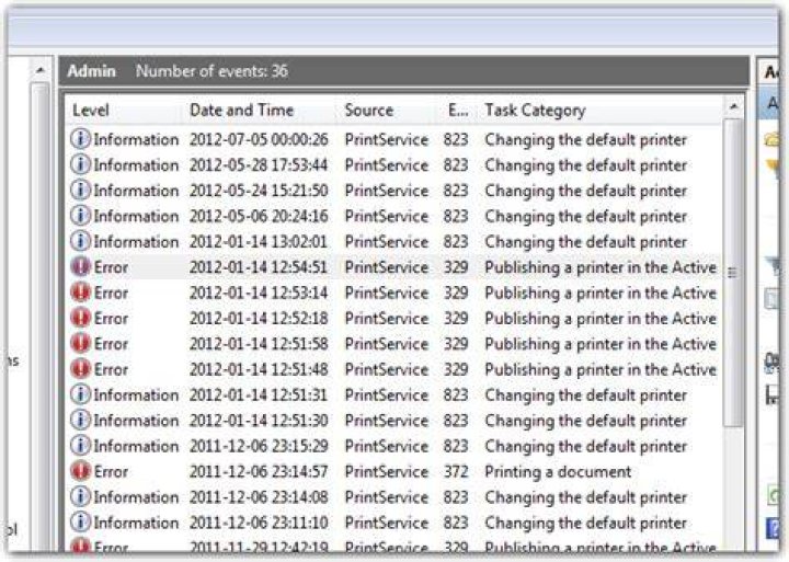 How can I determine why the Print Spooler service stops every 2 minutes?