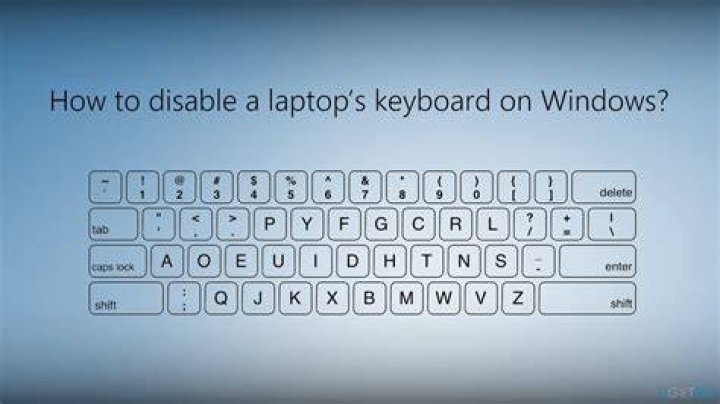 How can I disable my laptop's built-in keyboard in Windows 7?