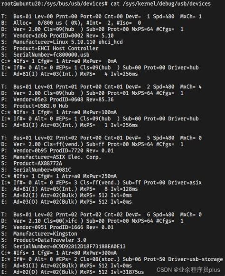How can I find out what the settings in /sys/bus/usb/devices/<id>/power mean?