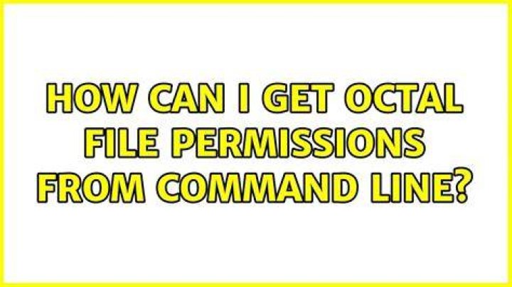 How can I get octal file permissions from command line?