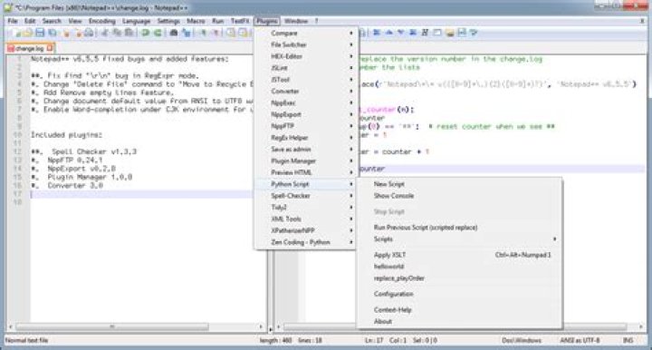 How can I increment numbers on every match in Notepad++ Python Script or Android Studio?