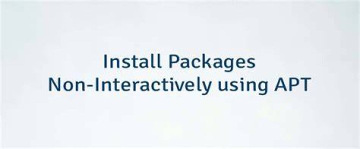 How can I install apt packages non-interactively?