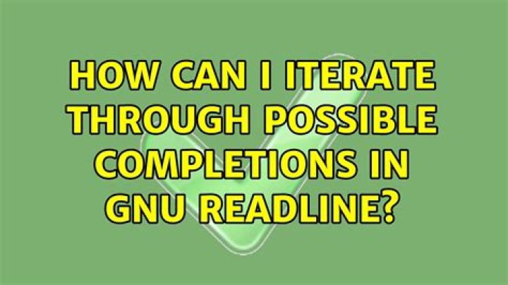How can I iterate through possible completions in gnu readline?