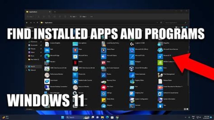 How can I list all applications installed in my system?