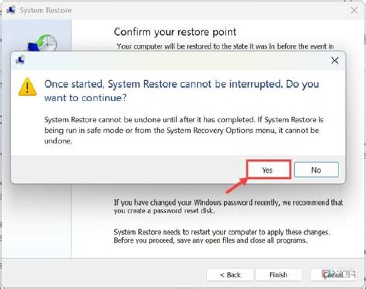 How can I list all system restore points?