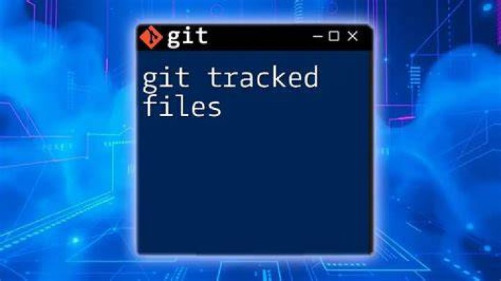 How can I make git show a list of the files that are being tracked?