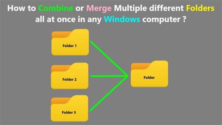 How can I merge two folders in Windows?