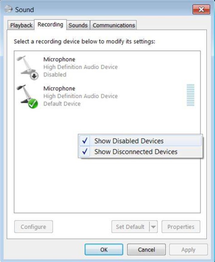 How can I re-enable microphone?
