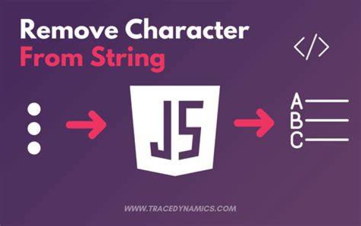 How can I remove a character from a string using JavaScript?