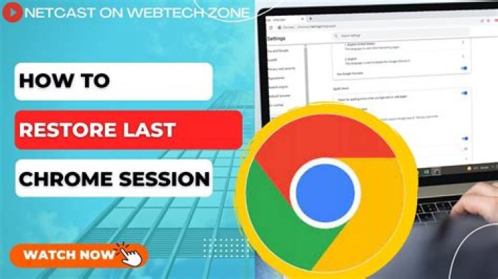 How can I restore a lost Chrome session?
