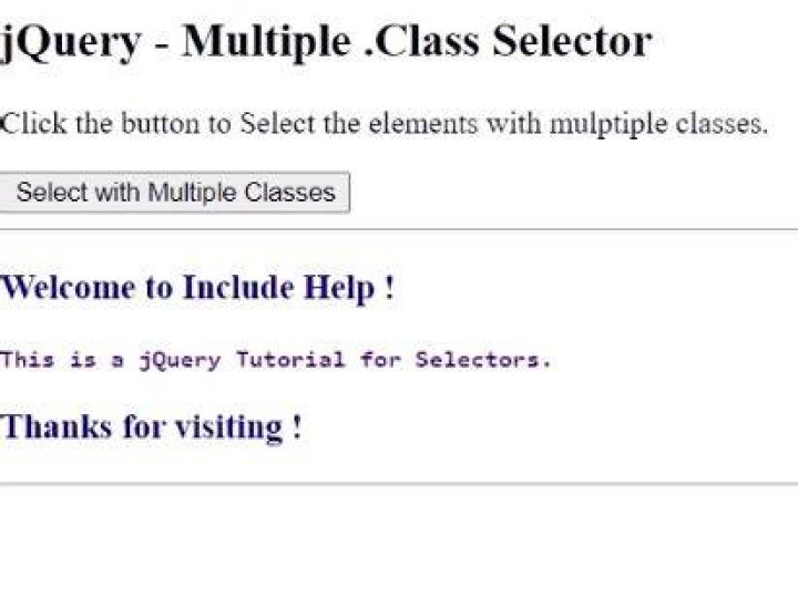 How can I select an element with multiple classes in jQuery?