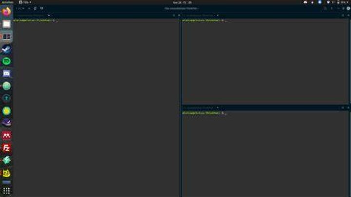 How can I split the standard Ubuntu terminal?