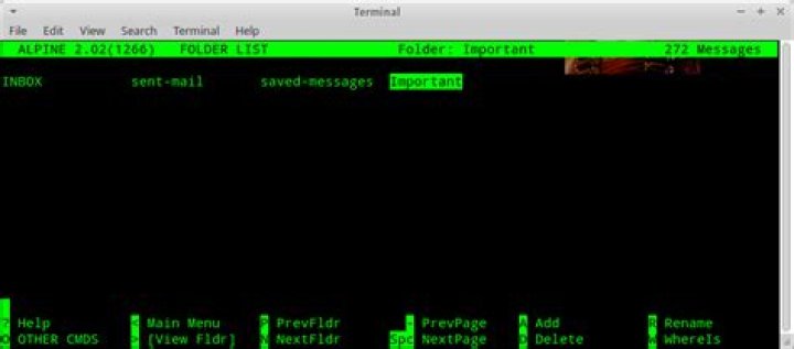 How can I use Thunderbird local folders in Alpine mail client?