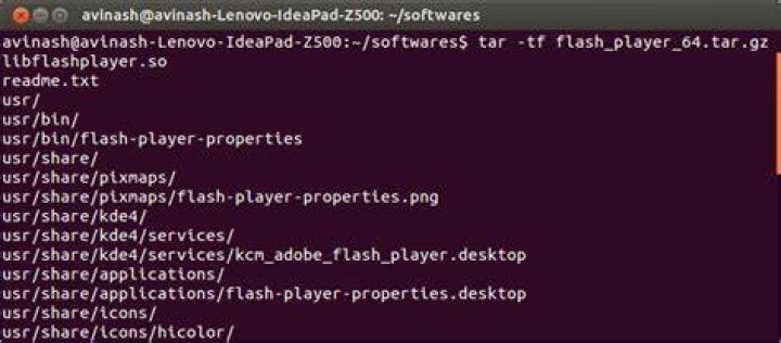 How can I view the contents of tar.gz file without extracting from the command-line?