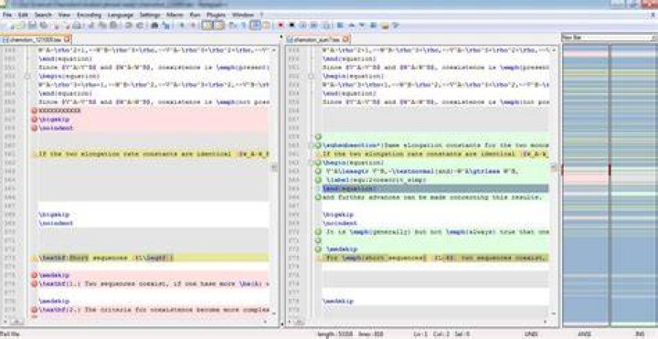 How can I view two files side by side in Notepad++?