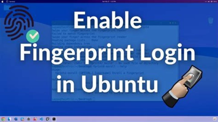 how can we enable the fingerprint login in ubuntu 20.04?