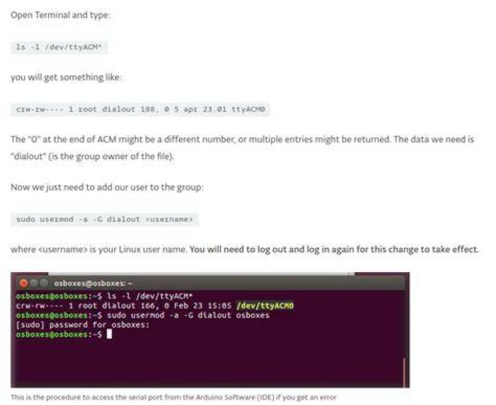 How do I allow a non-default user to use serial device ttyUSB0?