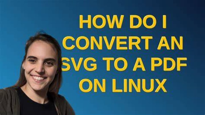 How do I convert an SVG to a PDF on Linux