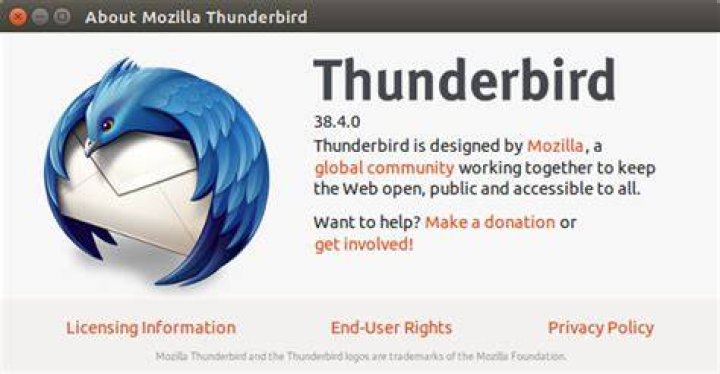 How do I determine what version of Thunderbird is running on my Ubuntu 16.4.1?