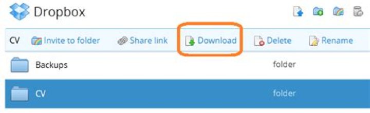 How do I download an entire directory from Dropbox?
