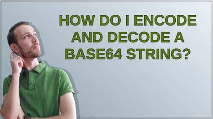 How do I encode and decode a base64 string?
