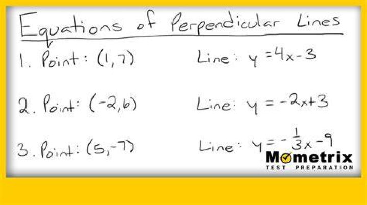 How do I find a perpendicular line from an equation in general form?