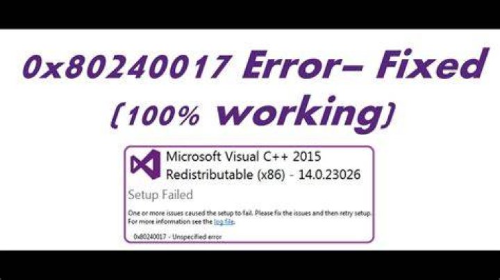 How do I fix the error 