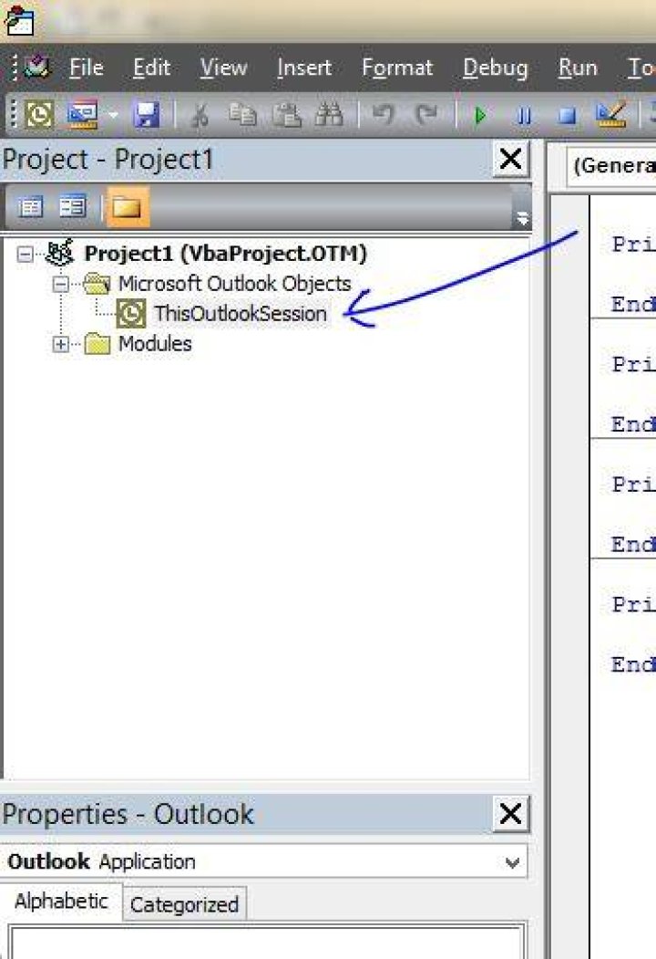 How do I get a macro to run in Outlook 2010?