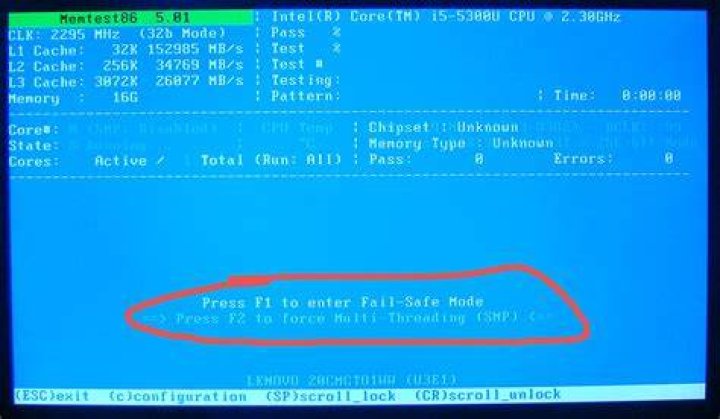 How do I get memtest to see more than one core