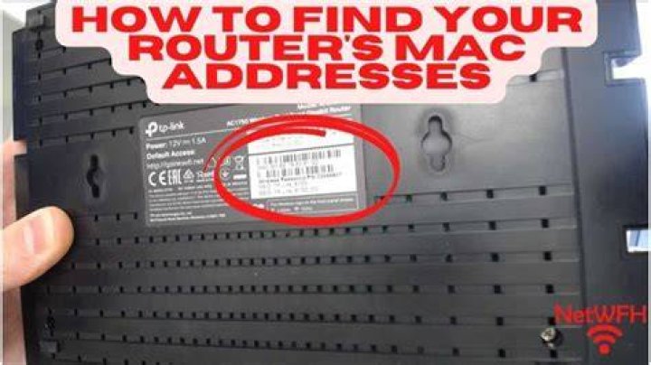 How do I get the MAC address of my router?