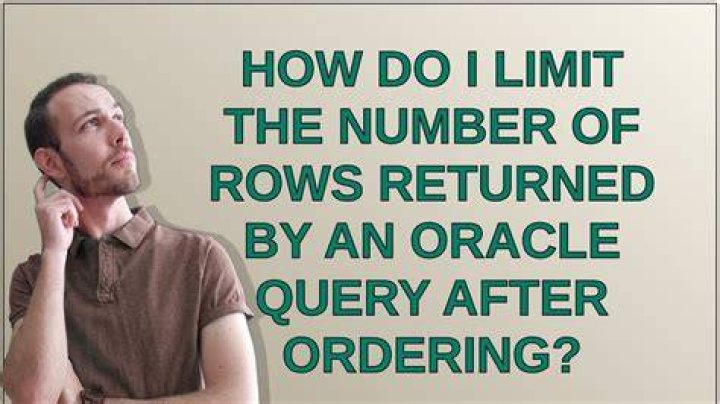 How do I limit the number of rows returned by an Oracle query after ordering?