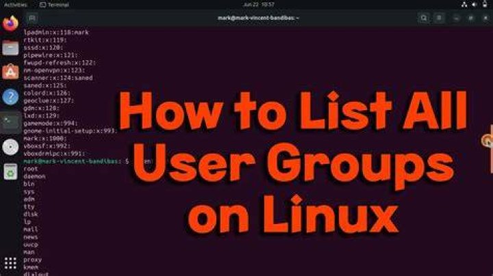How do I list the groups that a UNIX user is a member of?